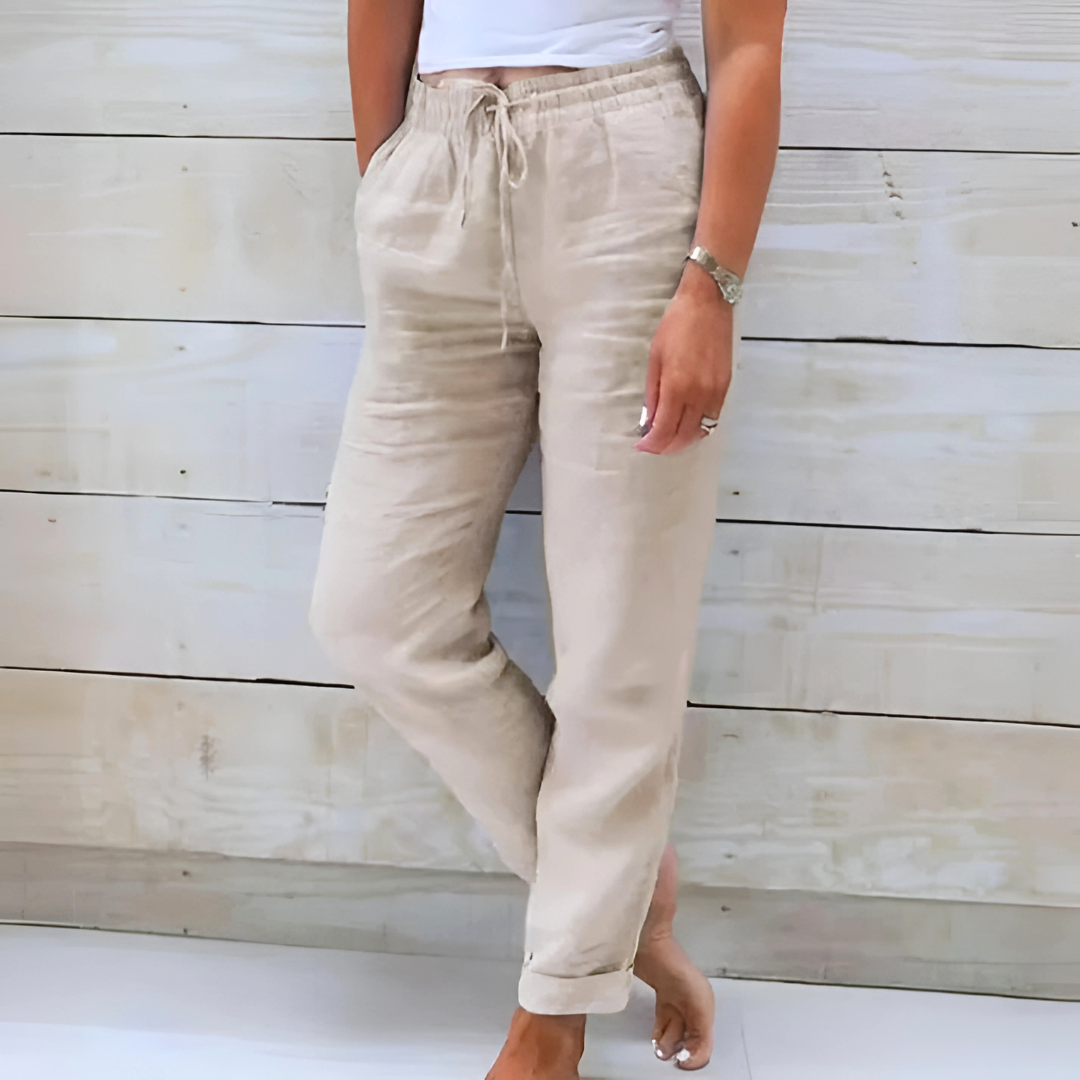 Livia™ | Lette Sommerbukser med Elastisk Talje