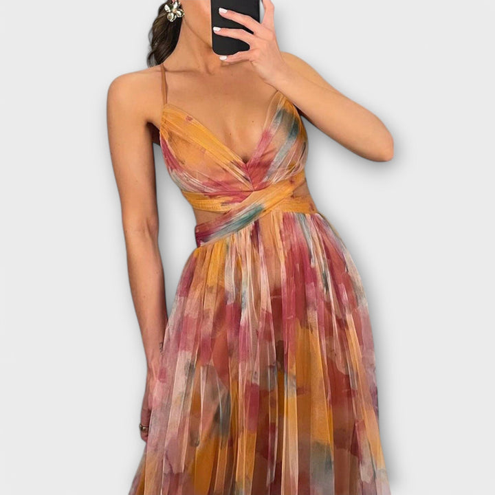 ANNAI™ MESH MAXIKJOL | Elegant og figurskabende pasform