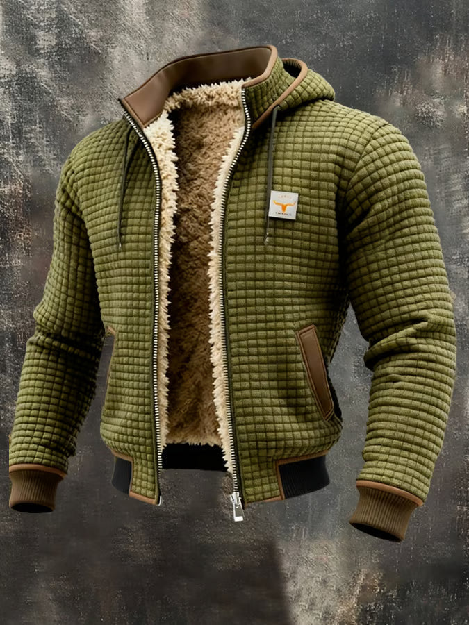 MEYER | Retro-Outdoorjakke med Ternet Mønster