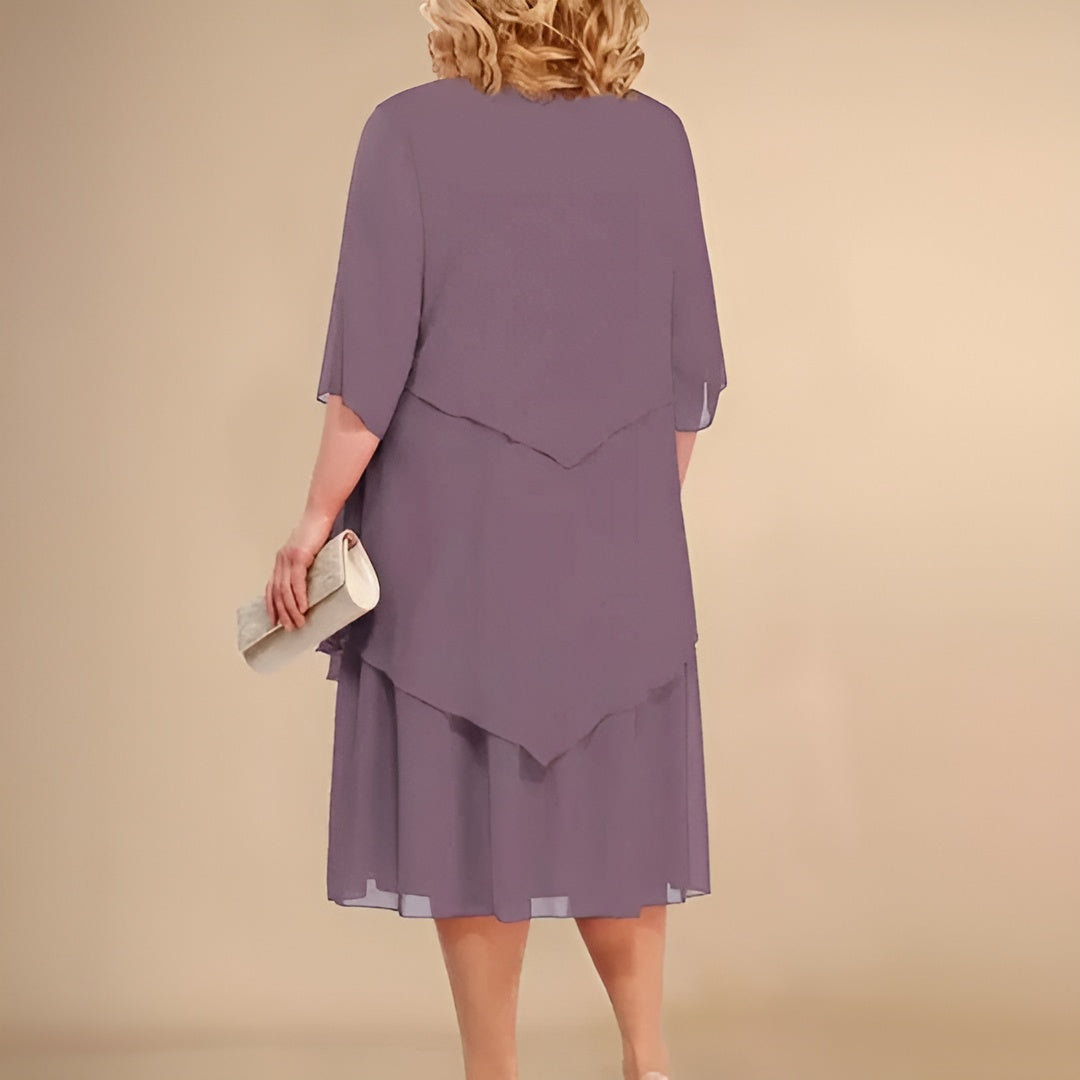 Katy | Elegant Lagdelt Kjole