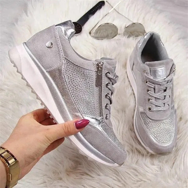 Mette™ | Ortopædiske Sneakers med lynlås