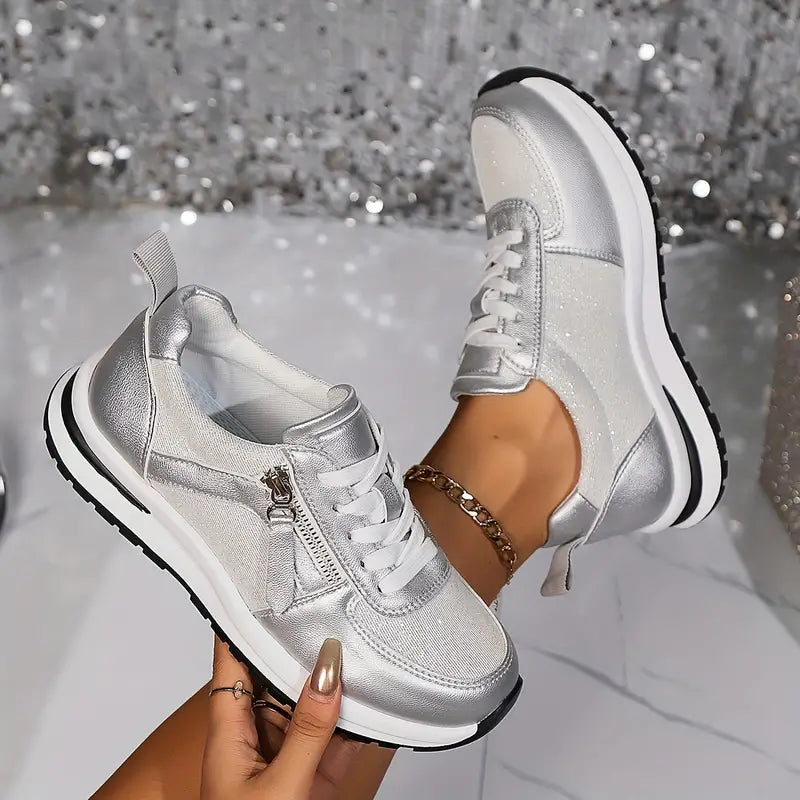 Adele | Stilige Metal Sneakers