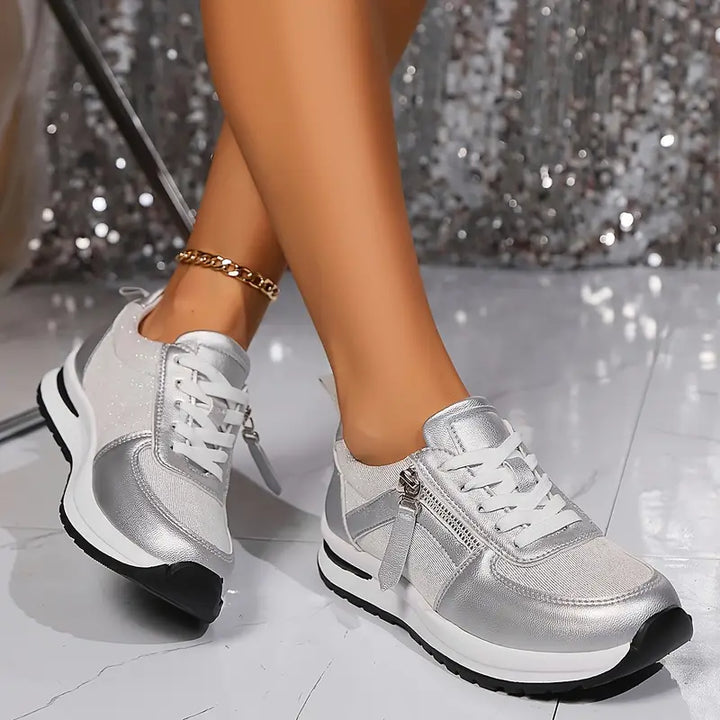 Adele | Stilige Metal Sneakers