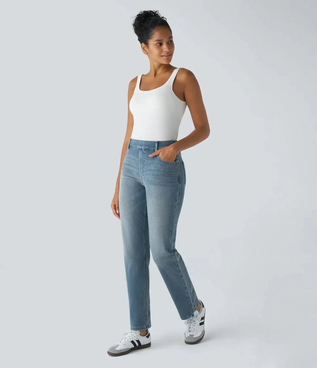 SELMA™ – ELASTISKE OG KOMFORTABLE BUKSER MED HØJ TALJE
