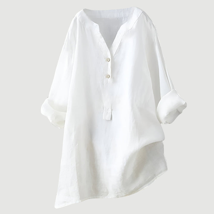 Freja™ | Let og komfortabel Bluse med knapper