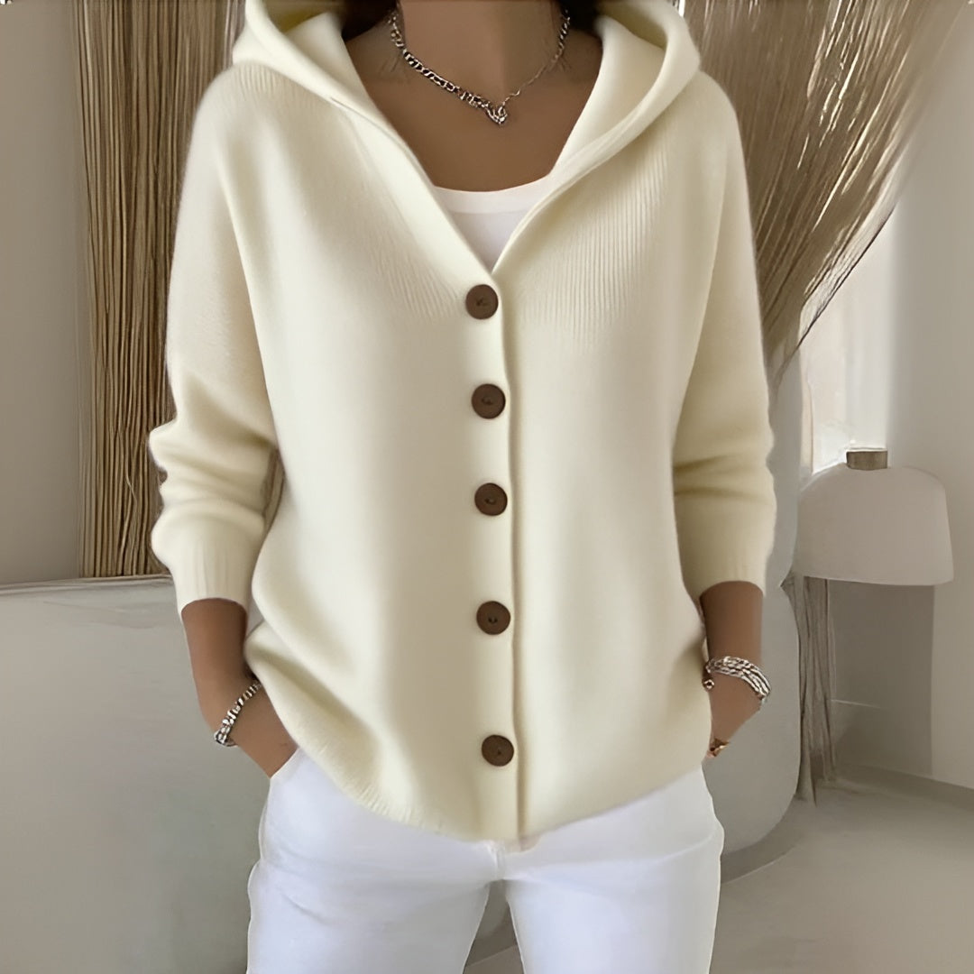 Frida™ | Blød Cardigan med Hætte