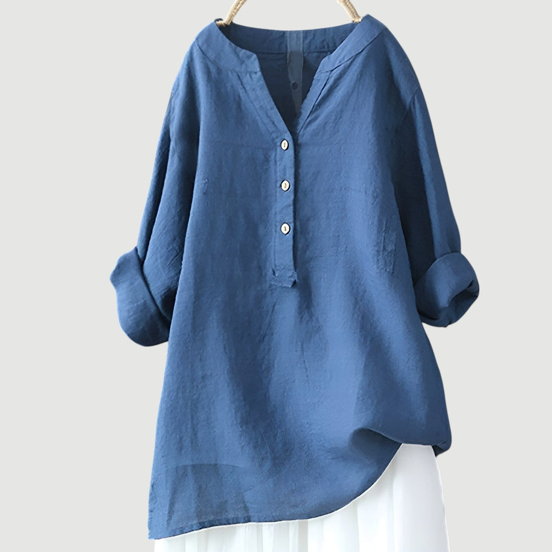 Freja™ | Let og komfortabel Bluse med knapper