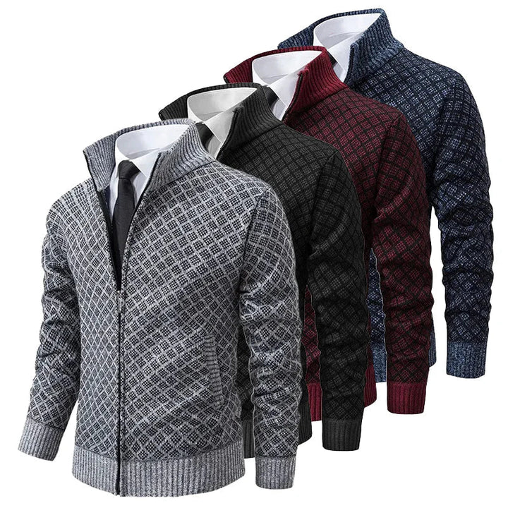 Premium cardigan med lynlås