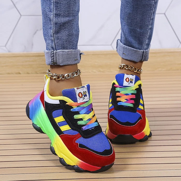 Olivia | Legende Regnbue Sneakers