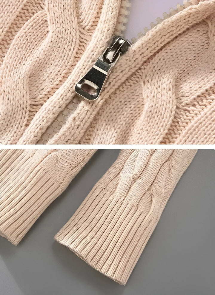 Marco | Sweater med halv lynlås