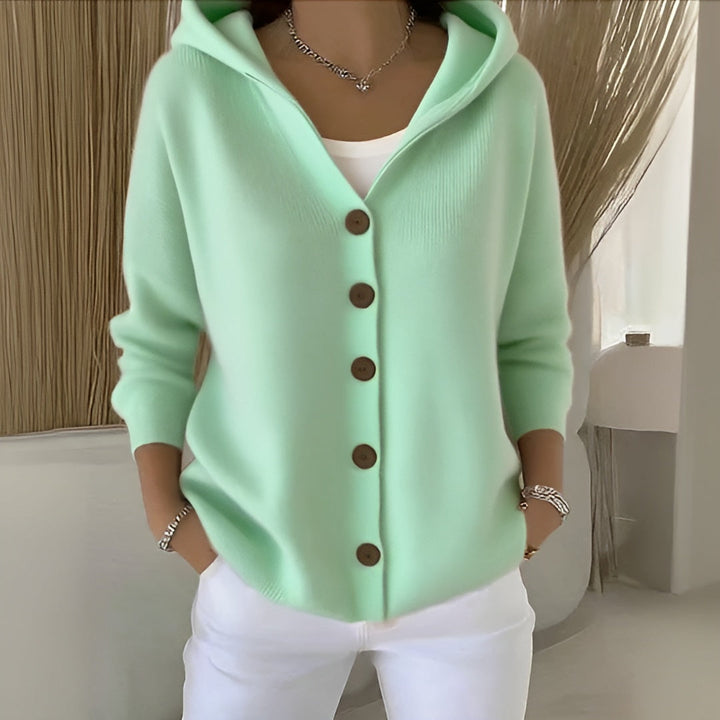 Frida™ | Blød Cardigan med Hætte