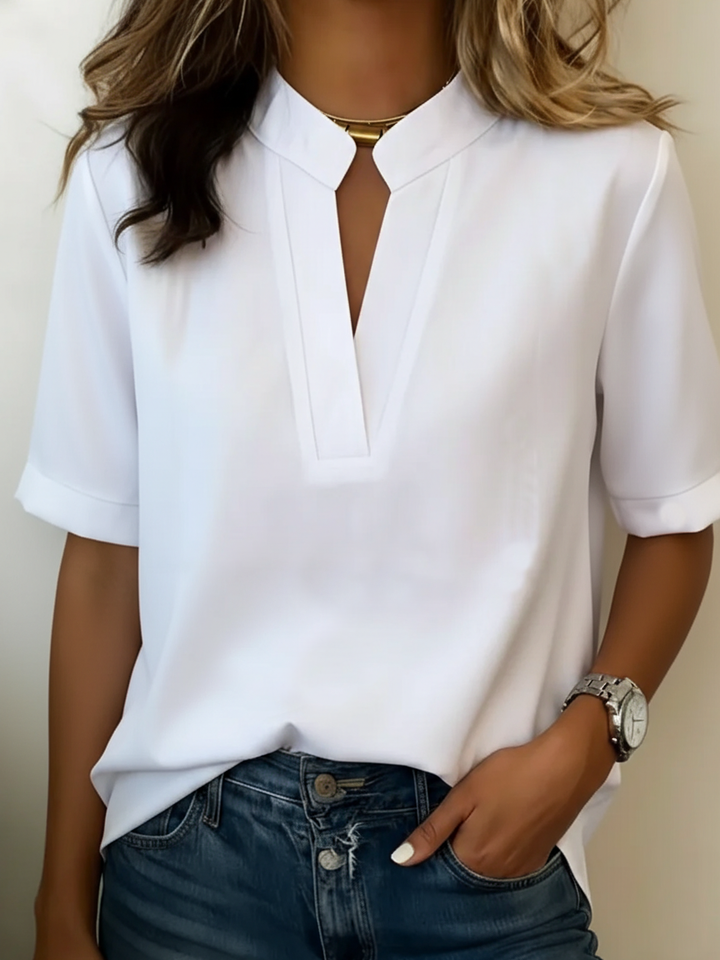 Anni™ | Elegant V-hals Bluse