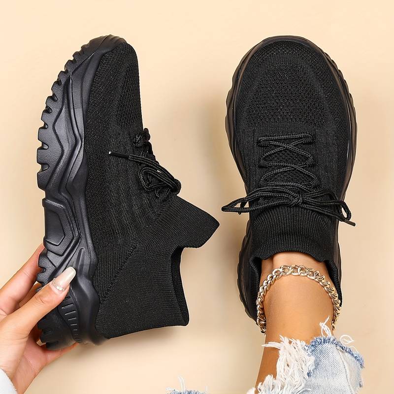 Lise | Stilfulde Letvægts Hvide Sneakers