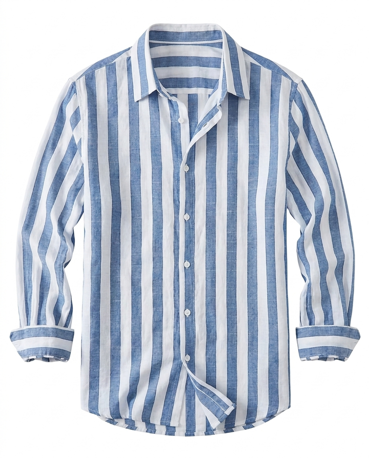 Mikkel™ | Riviera Stribet Skjorte