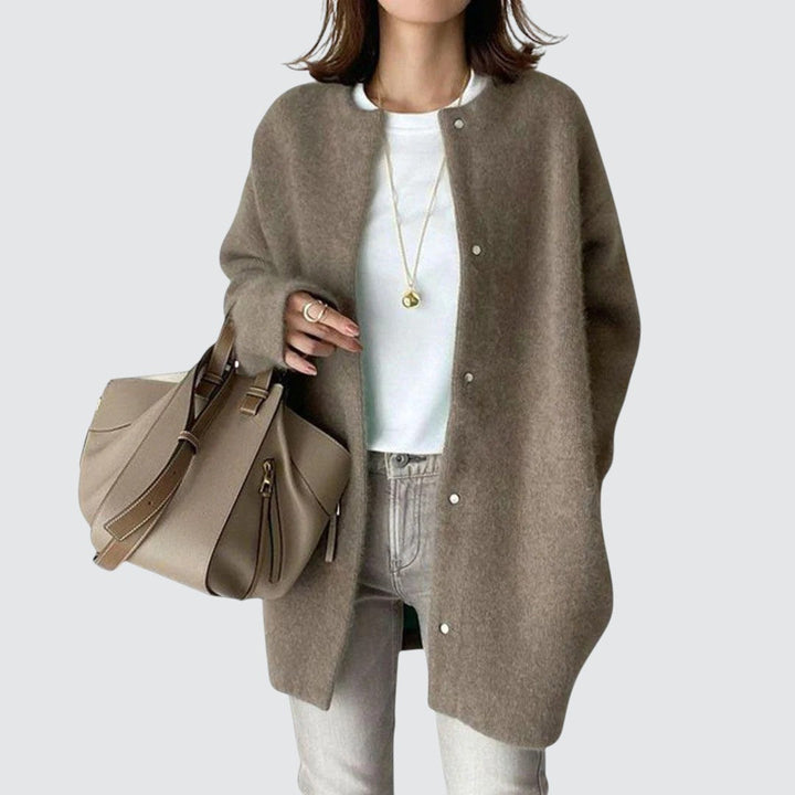 Signe™ | Elegant brun cardigan