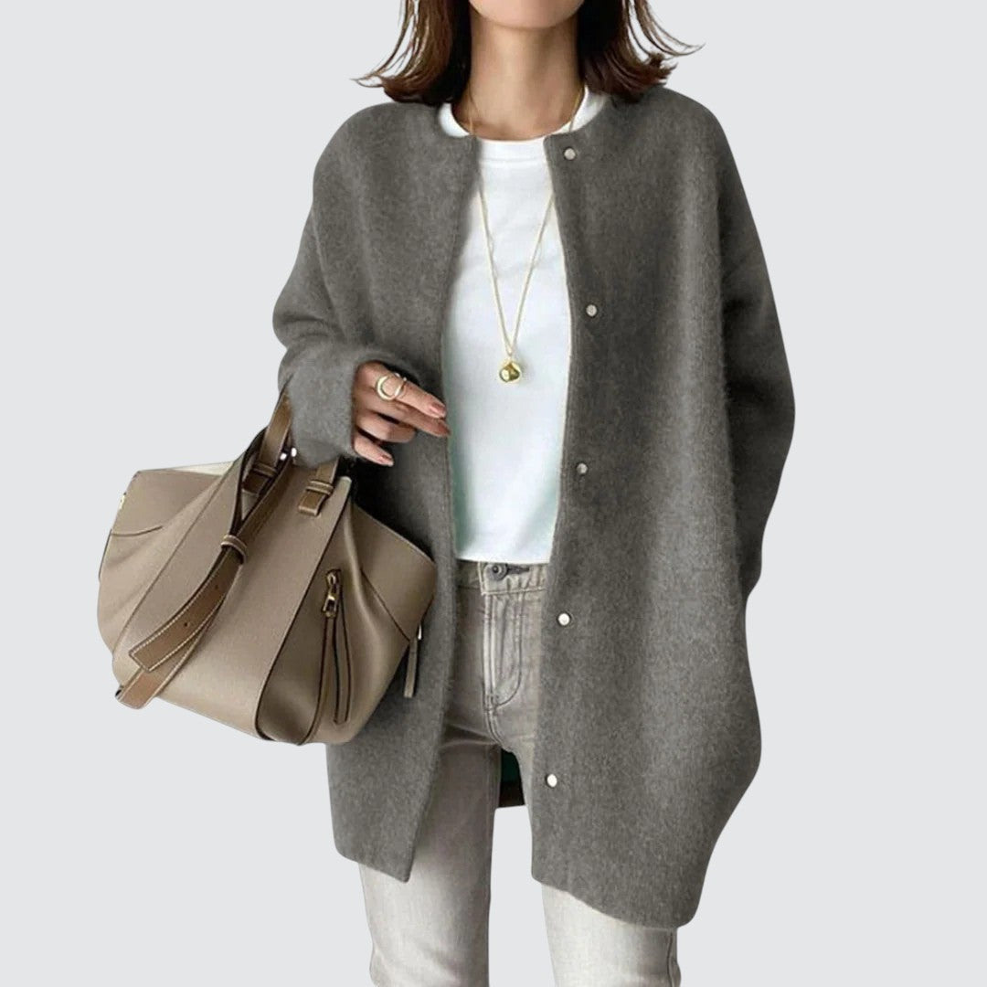 Signe™ | Elegant brun cardigan