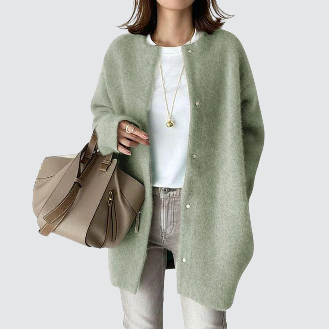 Signe™ | Elegant brun cardigan