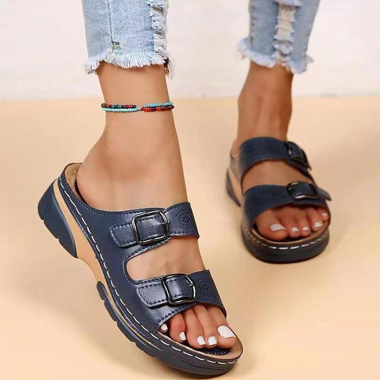 Viola™ ortopædiske sandaler med kilehæl